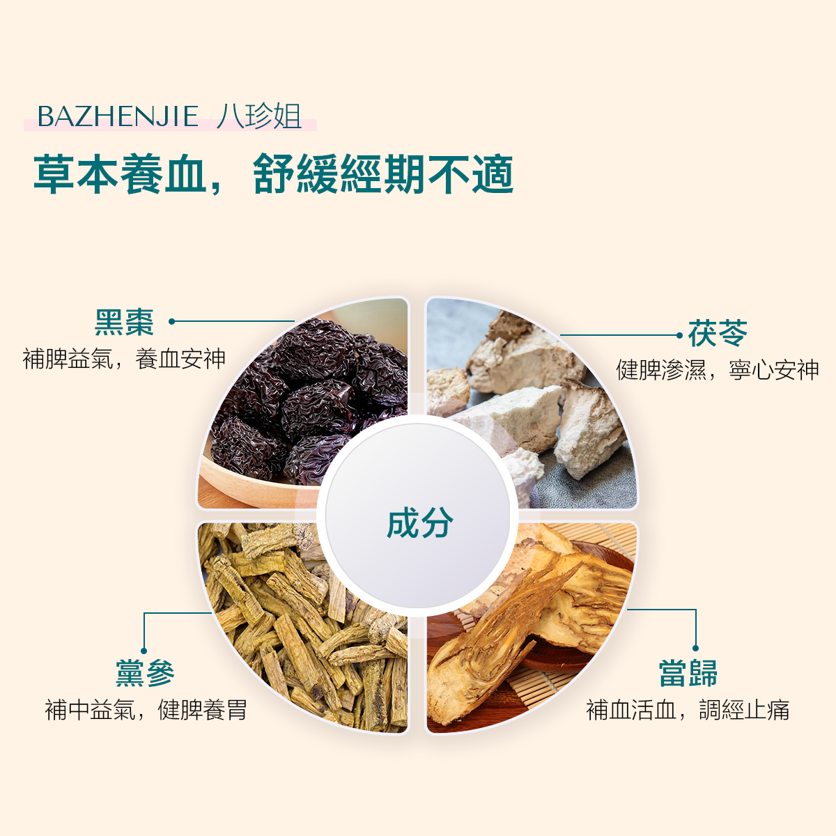 八珍姐 草本成分